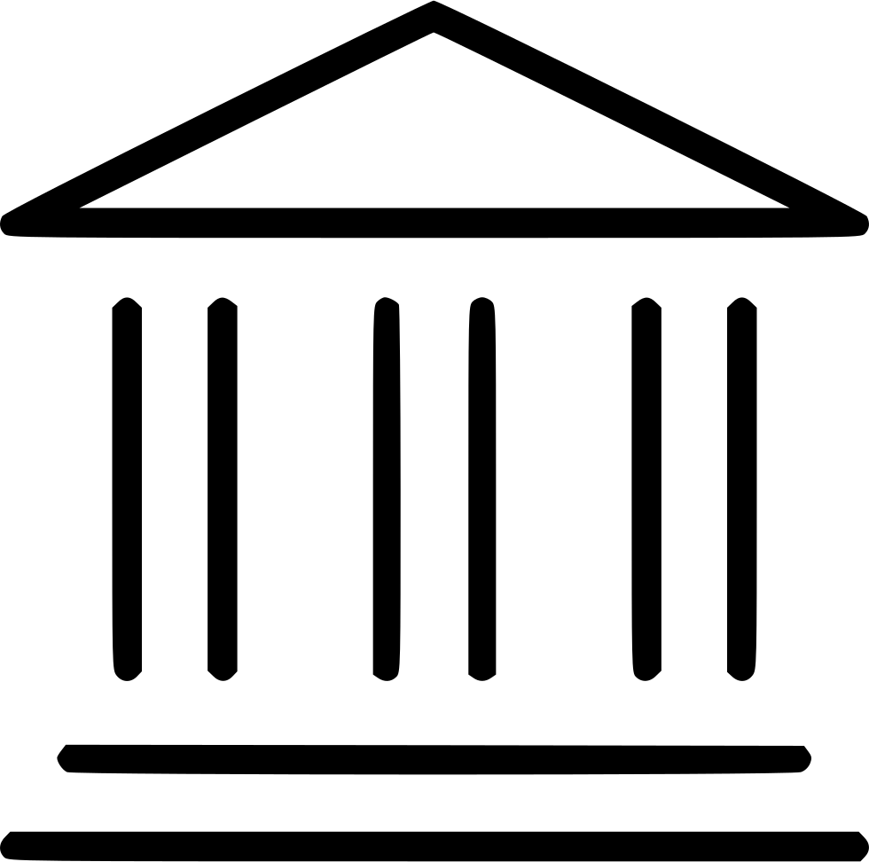 Finance clipart black and white. Bank institution building svg
