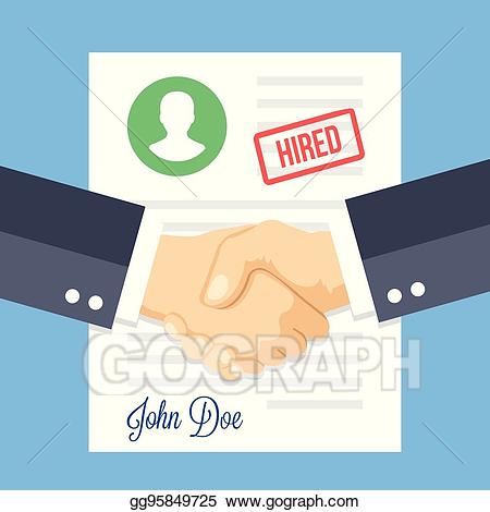 contract clipart hired