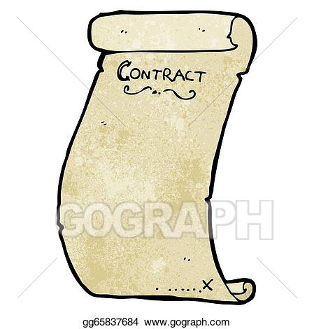 scroll clipart contract