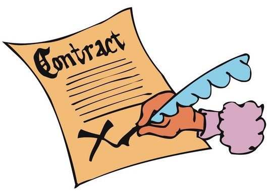 contract clipart service agreement
