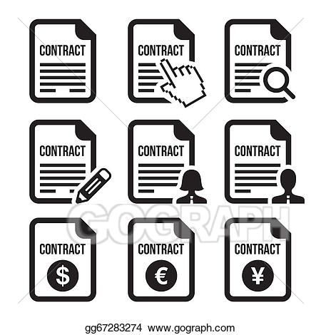 contract clipart work contract