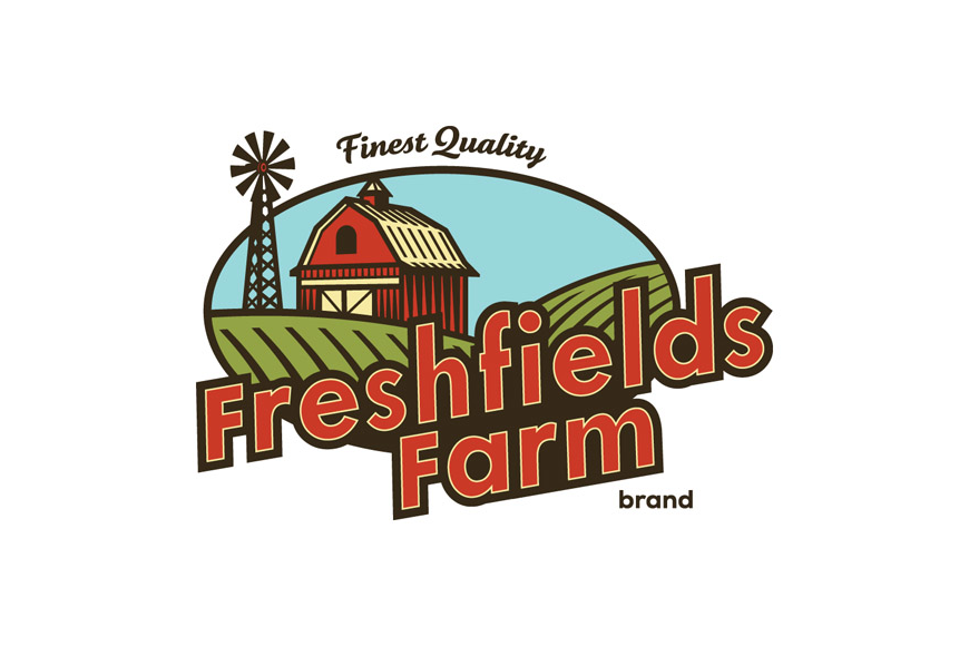 Freshfields farm produce meat. Magazine clipart daily time record