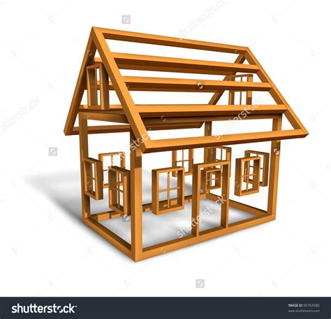 contractor clipart framed house