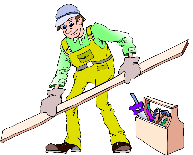contractor clipart house post
