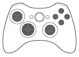 Controller clipart black and white. Video game clip art