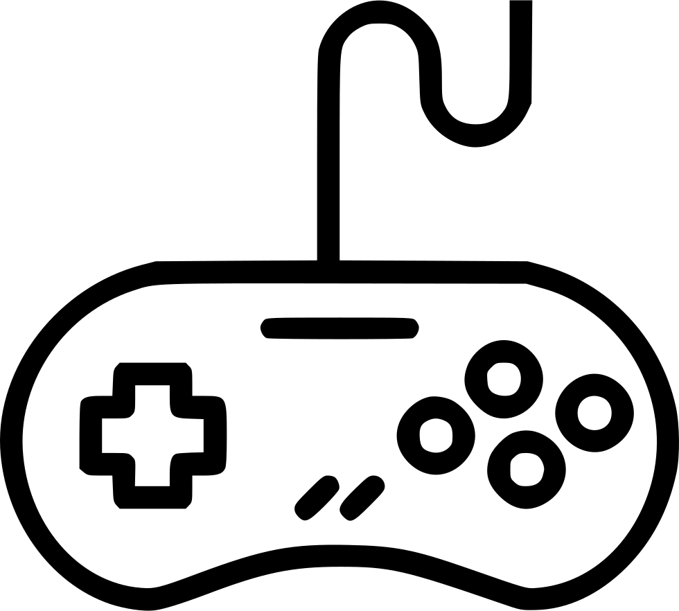 Gaming drawing at getdrawings. Controller clipart black and white