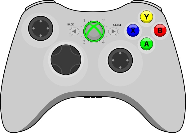 Xbox gamepad clip art. Controller clipart game pad