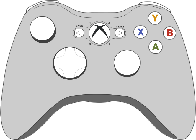 Coloring pages xbox free. Controller clipart printable