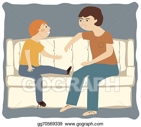 conversation clipart father and son