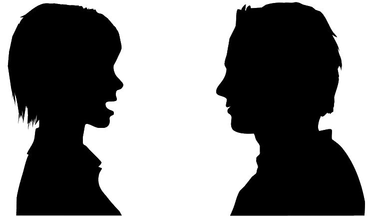 Conversation clipart head. Clip art people speaking