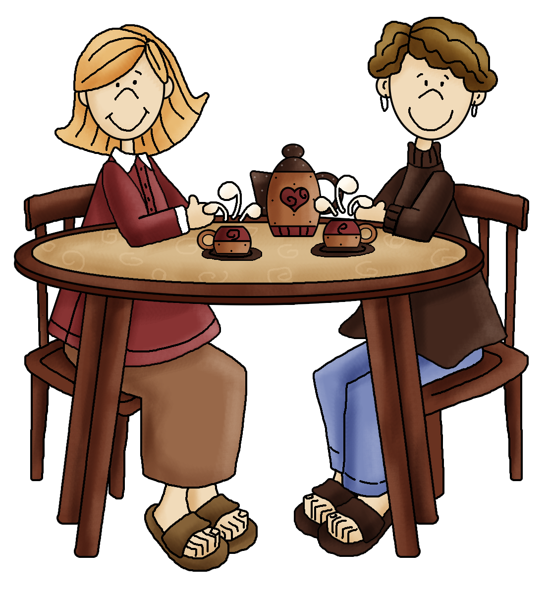 conversation clipart meeting friend