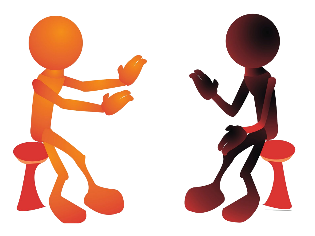 conversation clipart two person