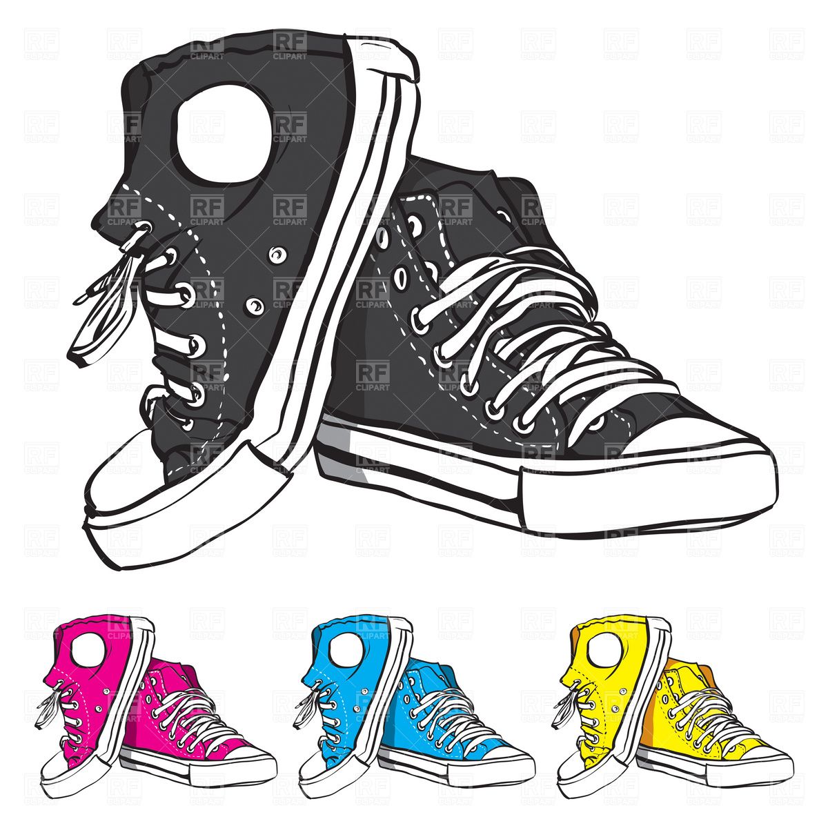 lace clipart sneaker