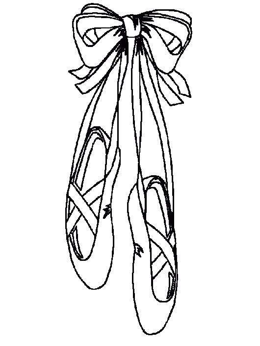 one clipart pointe shoe