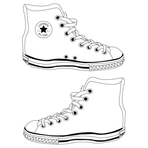 converse clipart contour