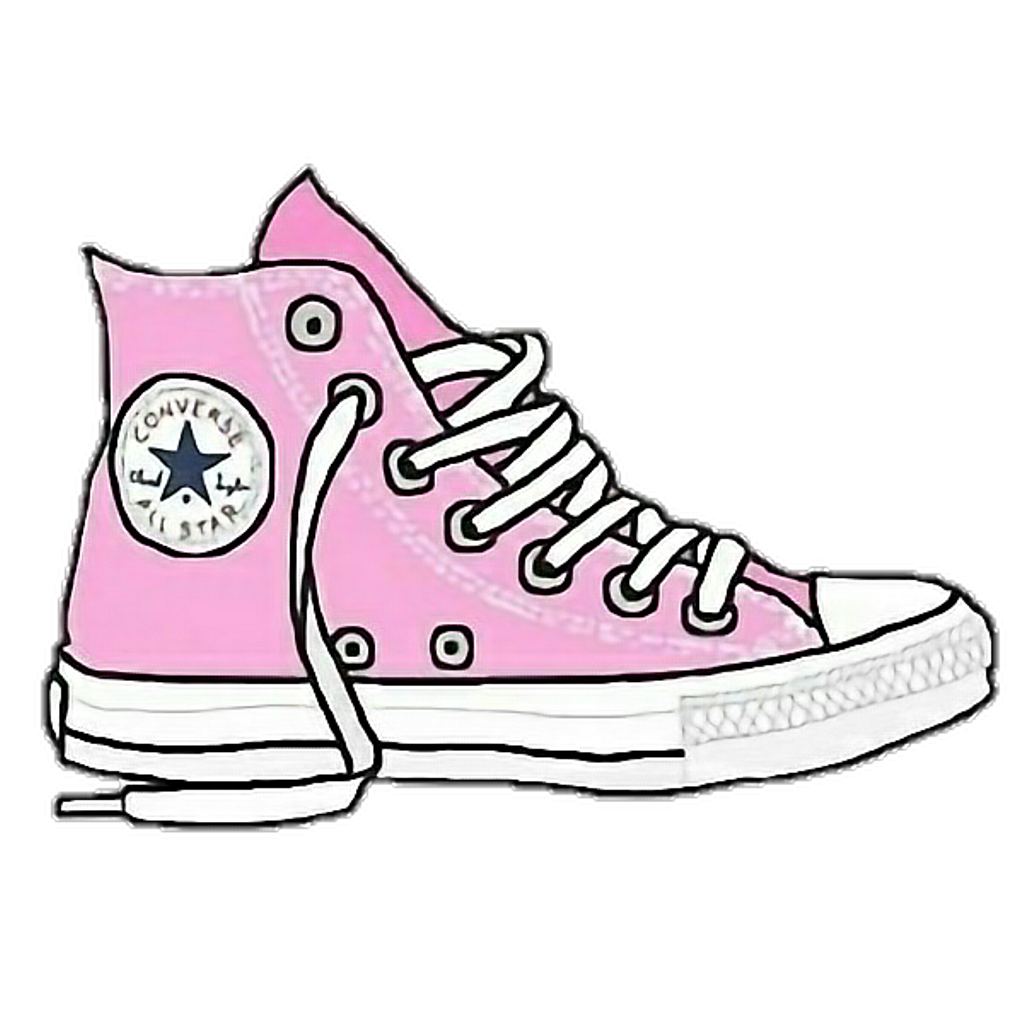Converse clipart cool. Sticker pink aesthetic