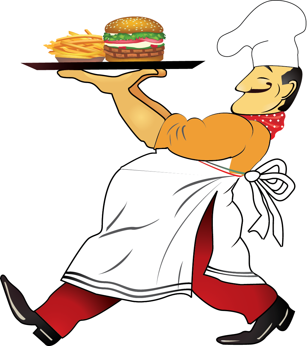 cook clipart burger chef