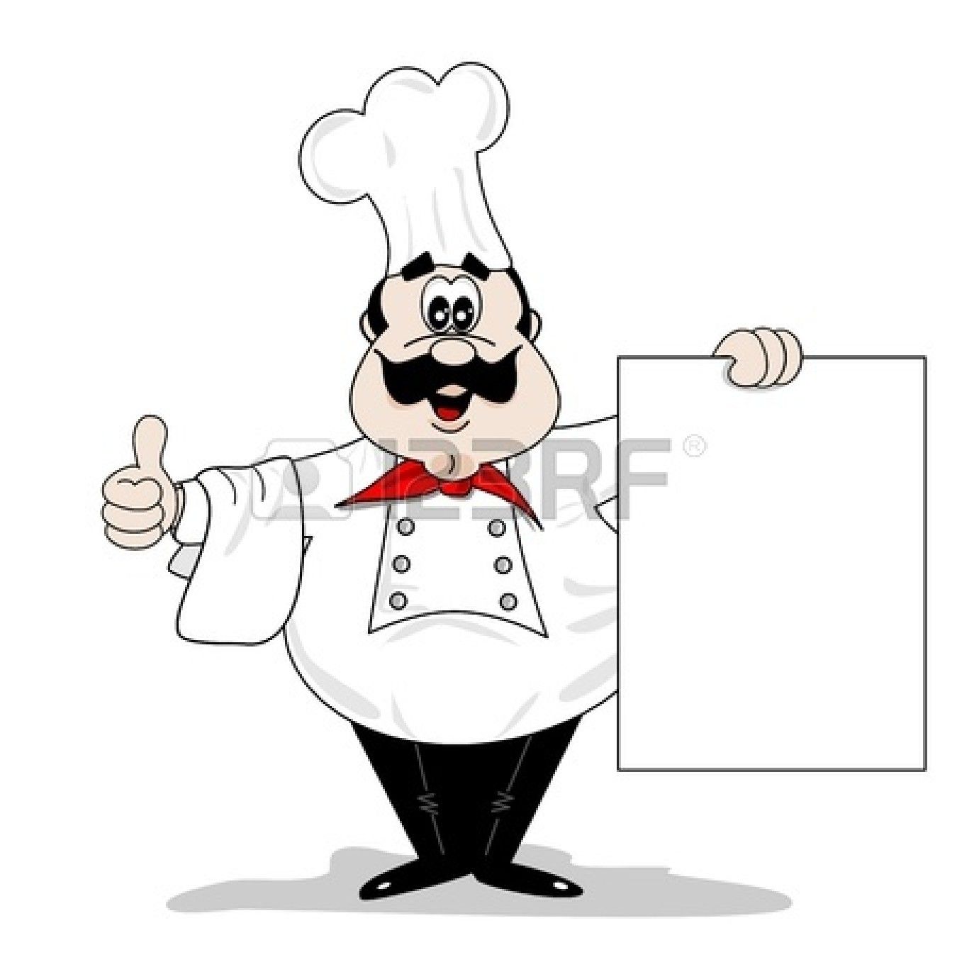cook clipart chef menu