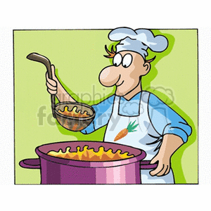 cook clipart covered food