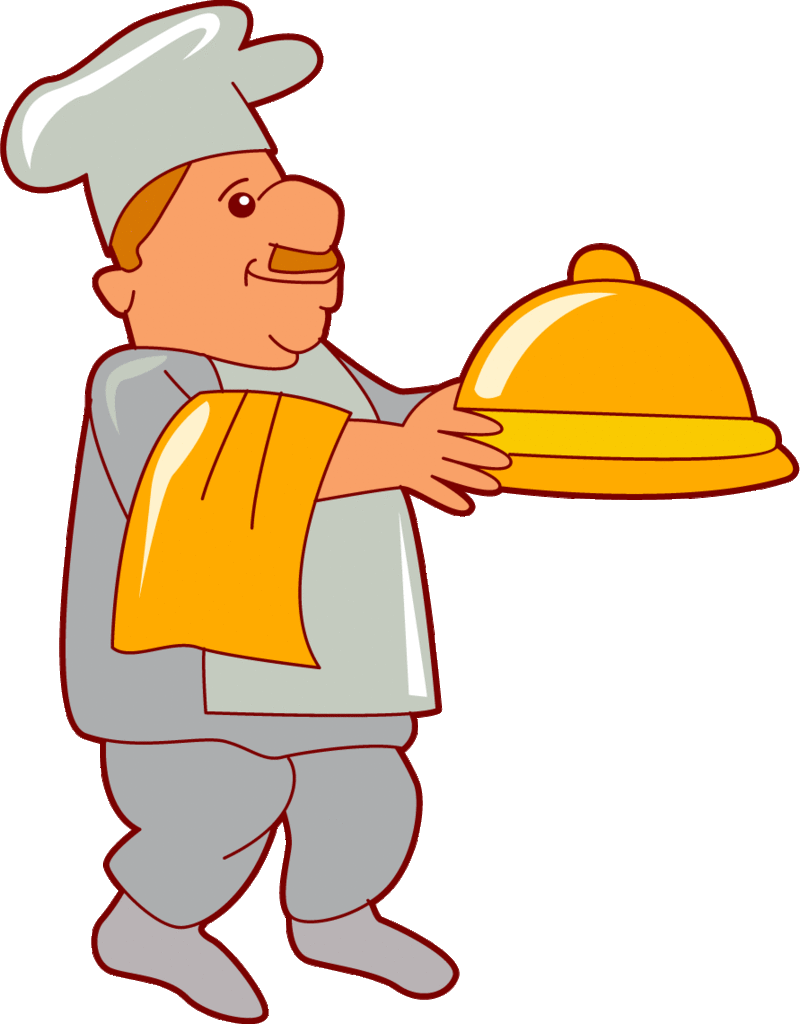 cook clipart hotel server