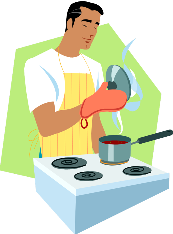 cook clipart house husband