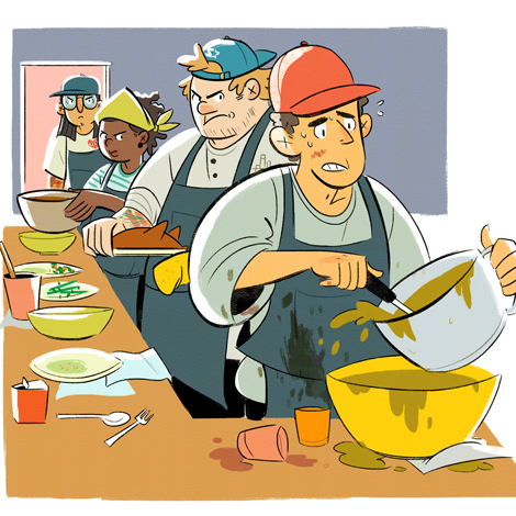 cook clipart line cook