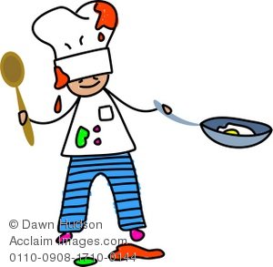 cook clipart messy