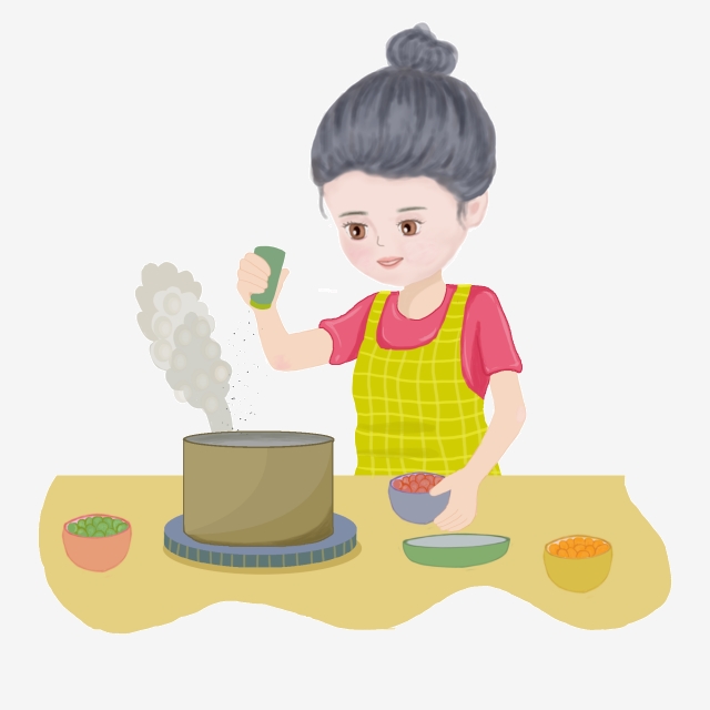 cook clipart mother baking cake