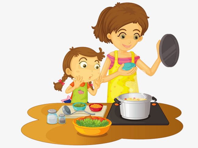 Cook clipart motherr. The mother who is