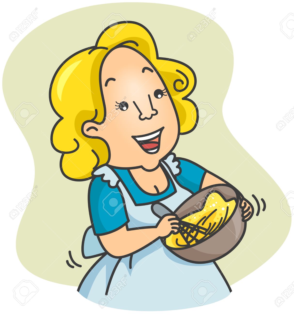 mother clipart baking