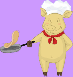 cook clipart pancake flip