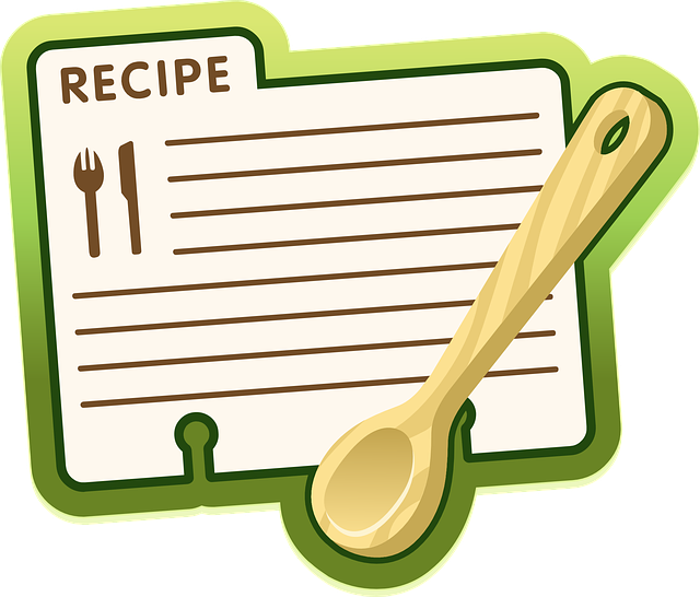 cook clipart recipe book