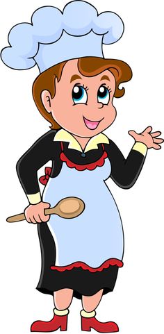 cook clipart welcome lady