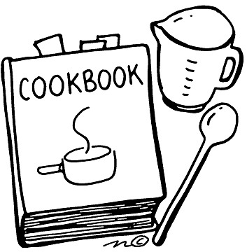 Free cookbooks cliparts download. Blender clipart black and white