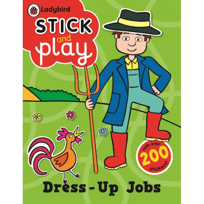 Dress up jobs ladybird. Cookbook clipart biography book