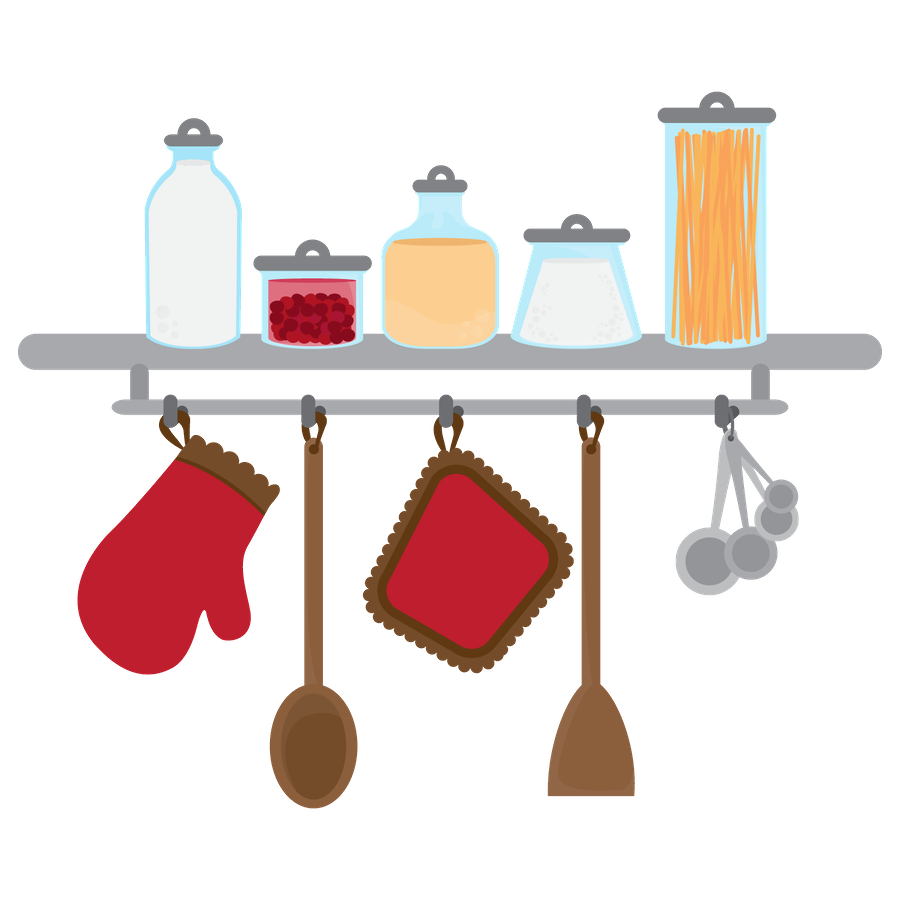 cookbook clipart kitchenware