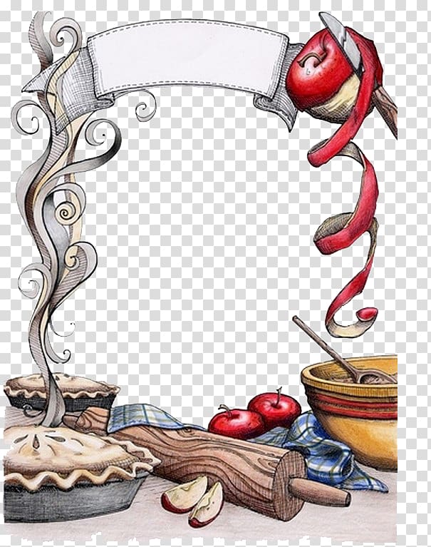 Brown rolling pin and. Cookbook clipart kitchenware