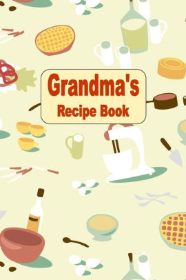 Cookbook clipart recipe box. Grandma s book blank