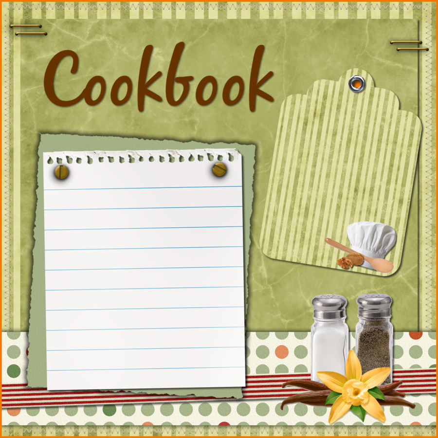 cookbook clipart scrapbook