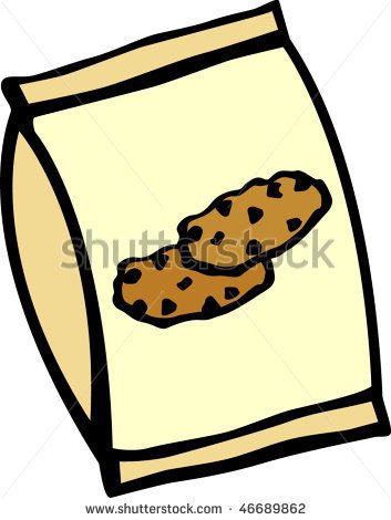 cookie clipart bag cookie