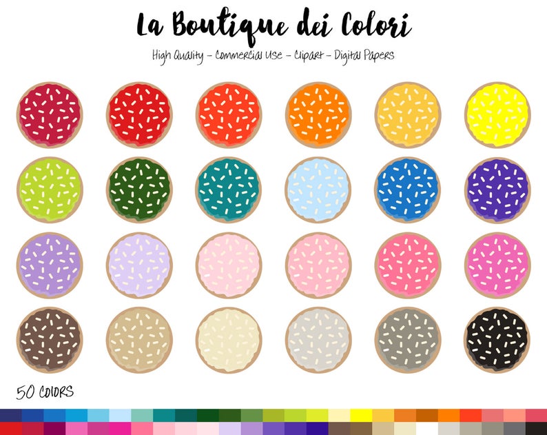 cookies clipart colorful cookie