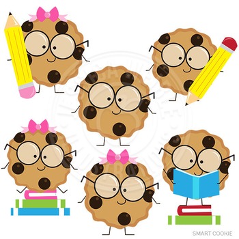 Cookie clipart cute. Smart digital kid graphics