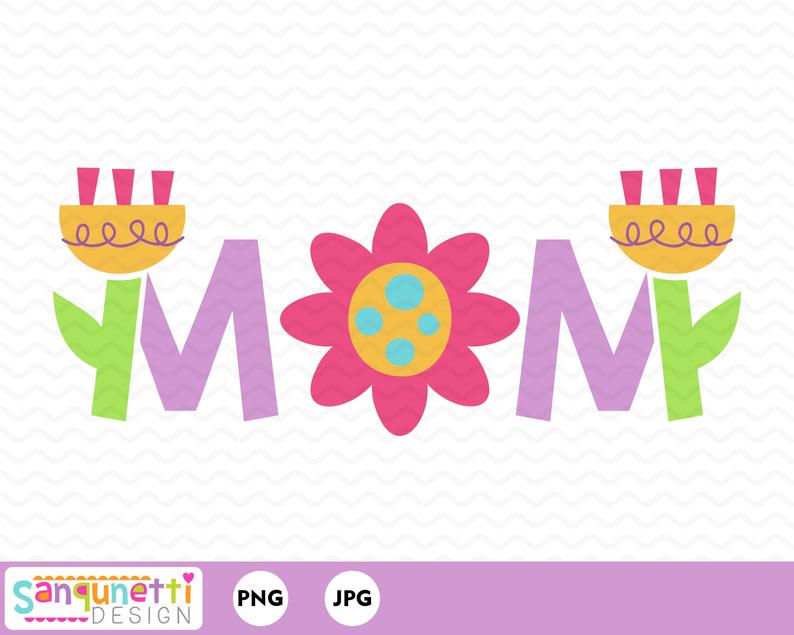 Mom lettering mother s. Cookie clipart mothers day