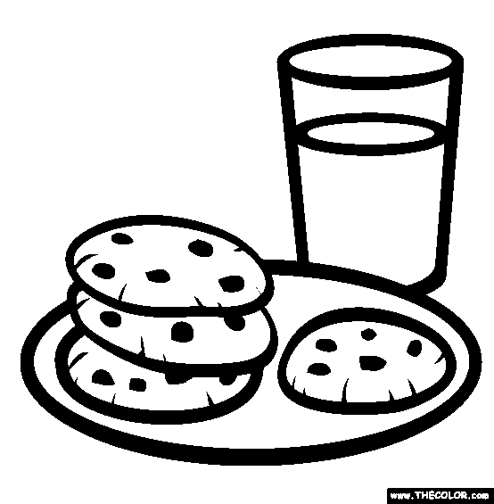 cookies clipart coloring page
