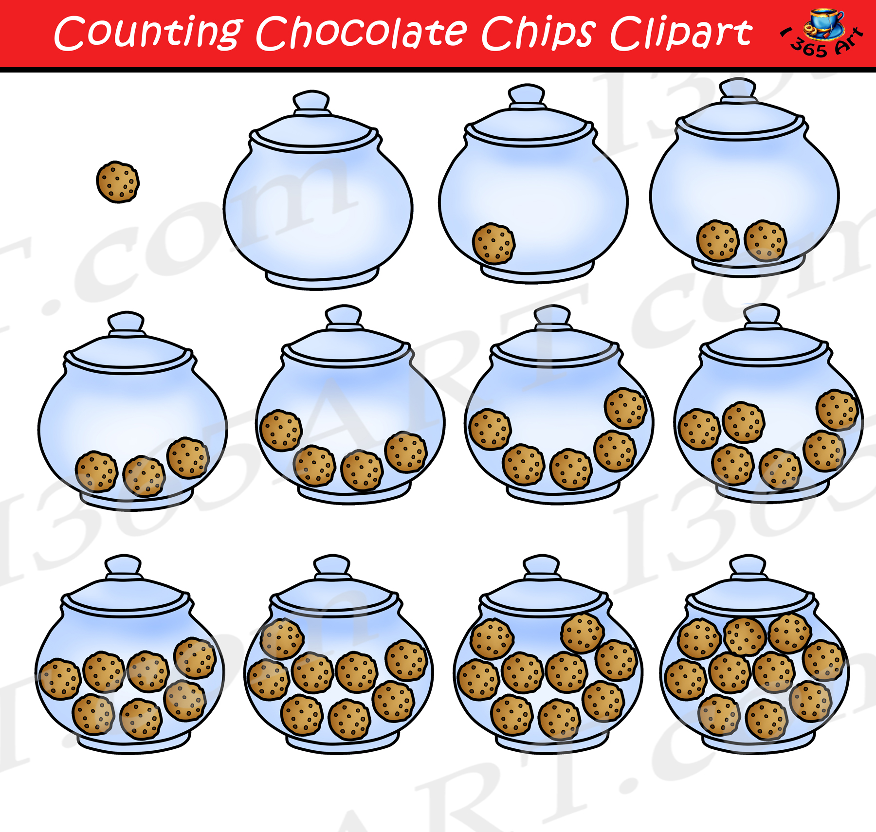 Cookies clipart cookie jar. Counting graphics 