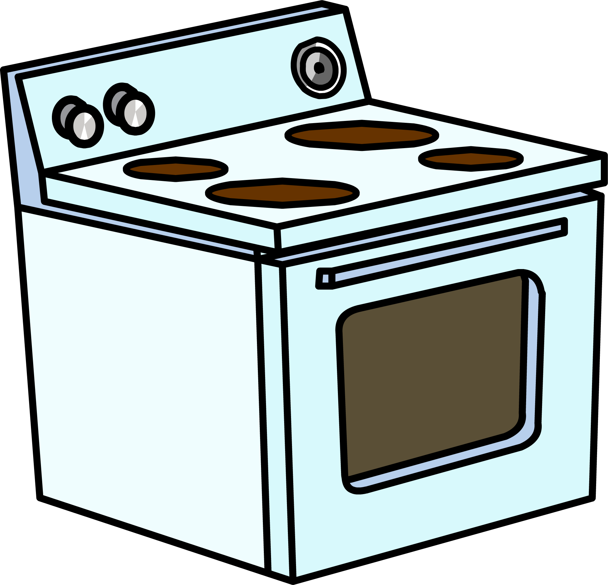 oven clipart coloring page