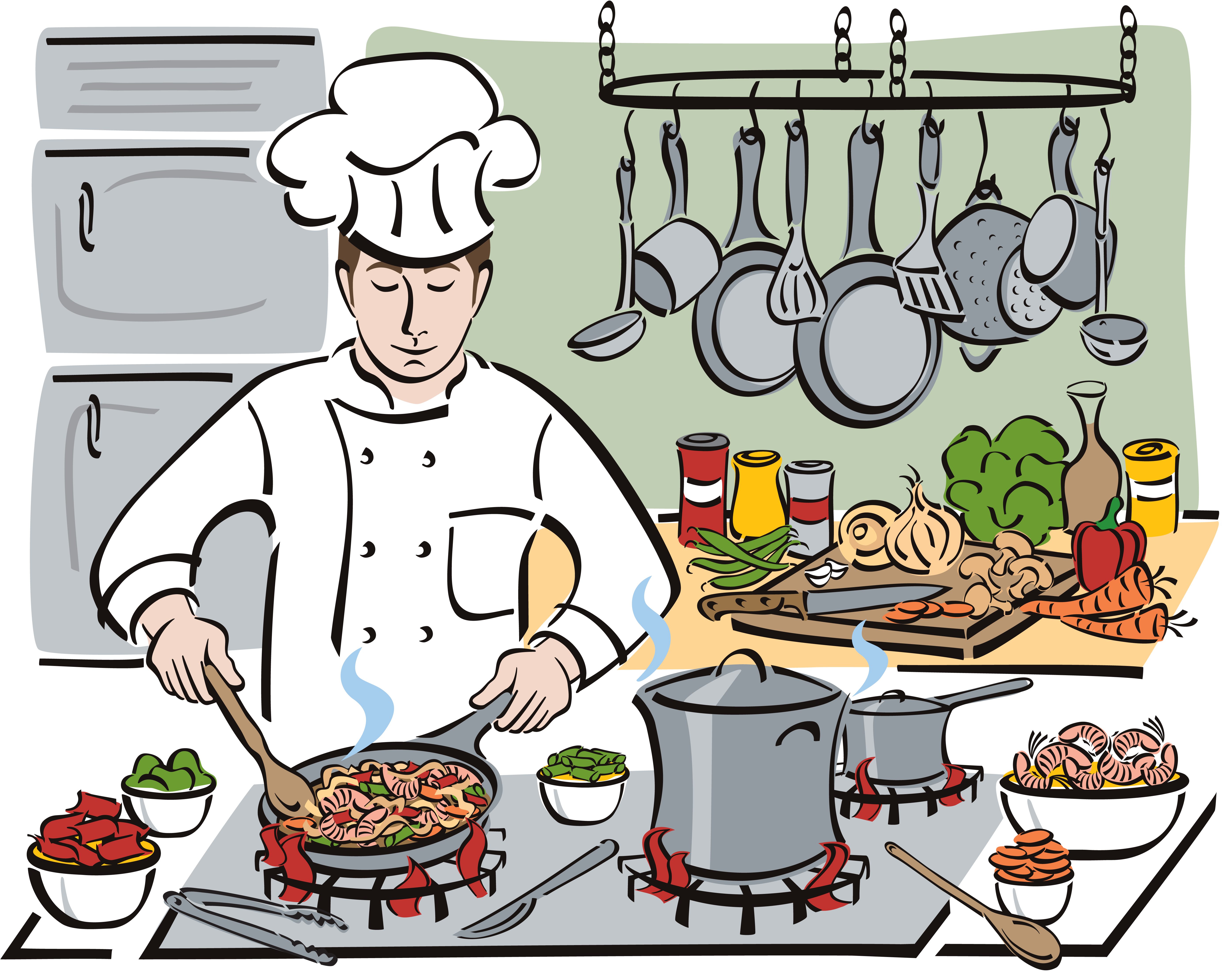 cooking clipart group chef
