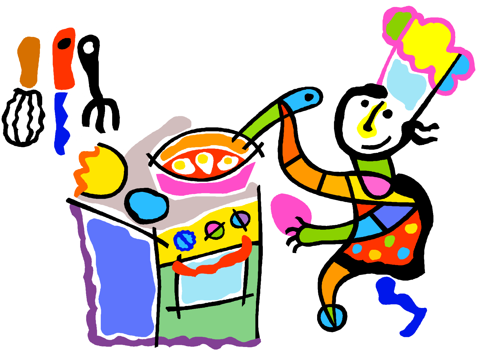 cooking clipart independent child