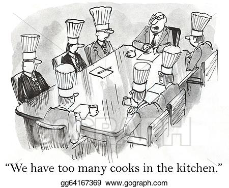 cooking clipart too many cook