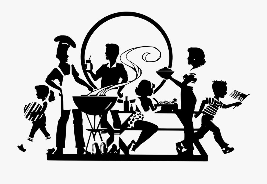cookout clipart black family